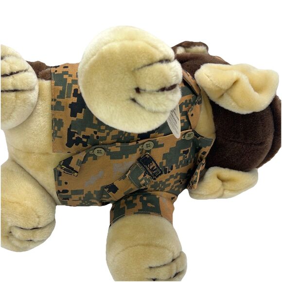 USMC SGM Marine Corps Camo Bulldog 13” Plush The Bear Collection By Vanguard NWT - Picture 4 of 4